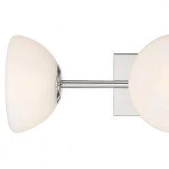 24 in. Zio 3-Light Polished Nickel Retro Modern Bathroom Vanity Light with Etched Opal Glass Shades by Designers Fountain -Designers Fountain Shop polished nickel designers fountain vanity lighting d270h 3b pn 44 1000