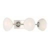 24 in. Zio 3-Light Polished Nickel Retro Modern Bathroom Vanity Light with Etched Opal Glass Shades by Designers Fountain -Designers Fountain Shop polished nickel designers fountain vanity lighting d270h 3b pn 64 1000