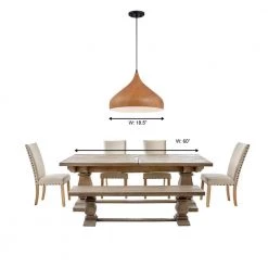 Hana 1-Light Robusta Wood Style Finish Hanging Pendant by Designers Fountain 15 Hana 1-Light Robusta Wood Style Finish Hanging Pendant by Designers Fountain -Designers Fountain Shop robusta wood style finish designers fountain chandeliers 3545 319 77 1000