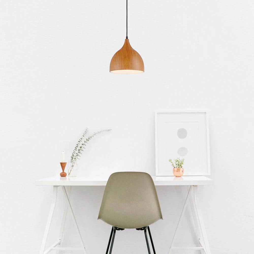 Hana 1-Light Robusta Wood Style Finish Hanging Pendant by Designers Fountain 5 Hana 1-Light Robusta Wood Style Finish Hanging Pendant by Designers Fountain - Image 3