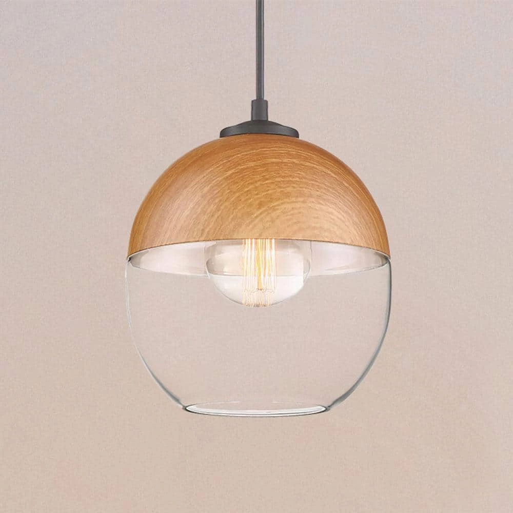 Kawena 1-Light Robusta Wood Style Finish Hanging Pendant by Designers Fountain 6 Kawena 1-Light Robusta Wood Style Finish Hanging Pendant by Designers Fountain - Image 4