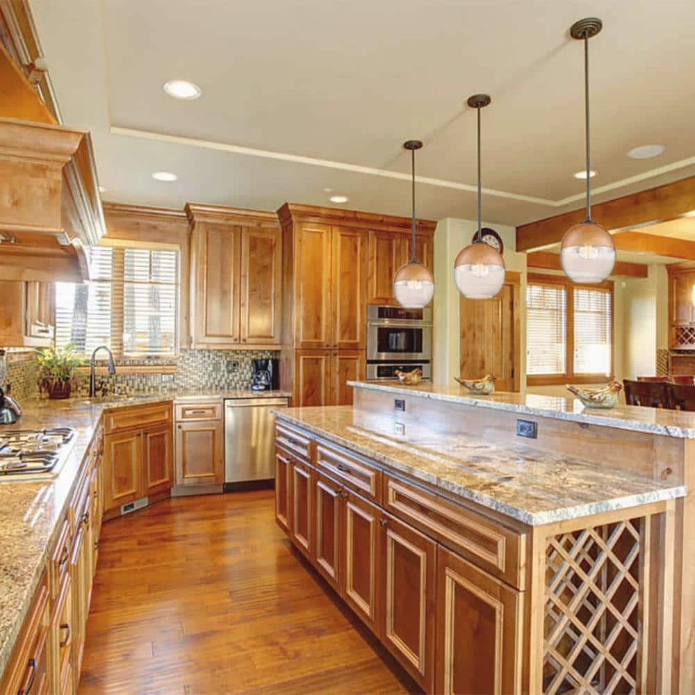 Kawena 1-Light Robusta Wood Style Finish Hanging Pendant by Designers Fountain 4 Kawena 1-Light Robusta Wood Style Finish Hanging Pendant by Designers Fountain - Image 2