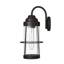 Marin 16 in. Rustique 1-Light Outdoor Wall Lamp with Clear Seedy Glass Shade by Designers Fountain -Designers Fountain Shop rustique designers fountain outdoor sconces d219m 7ow rt fa 1000