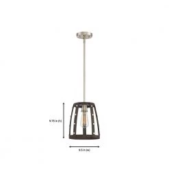 Presidio 1-Light Rustique Mini-Pendant by Designers Fountain -Designers Fountain Shop rustique designers fountain pendant lights 91630 rt 1d 1000