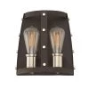 9.5 in. Presidio 2-Light Rustique Industrial Wall Mount Sconce Light by Designers Fountain -Designers Fountain Shop rustique designers fountain vanity lighting 91602 rt 64 1000