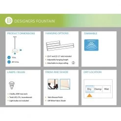 Studio 3-Light Satin Bronze Interior Foyer by Designers Fountain -Designers Fountain Shop satin bronze designers fountain chandeliers 88553 sb 66 1000