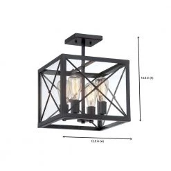 14 in. High Line 4-Light Satin Bronze Interior Incandescent Ceiling Light Semi Flush Mount by Designers Fountain 15 14 in. High Line 4-Light Satin Bronze Interior Incandescent Ceiling Light Semi Flush Mount by Designers Fountain -Designers Fountain Shop satin bronze designers fountain flush mount lights 87311 sb d4 1000