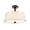 15 in. Studio 2-Light Satin Bronze Interior Ceiling Light Semi Flush Mount by Designers Fountain -Designers Fountain Shop satin bronze designers fountain flush mount lights 88511 sb 64 1000