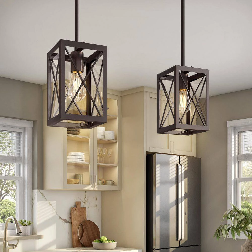 High Line 1-Light Satin Bronze Interior Incandescent Mini Pendant by Designers Fountain 5 High Line 1-Light Satin Bronze Interior Incandescent Mini Pendant by Designers Fountain - Image 3
