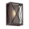 7.5 in. High Line 1-Light Satin Bronze Industrial Wall Mount Sconce Light with Clear Glass Shade by Designers Fountain -Designers Fountain Shop satin bronze designers fountain wall sconces 87301 sb 64 1000