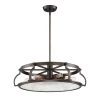 Eaton 6-Light Satin Copper Bronze Chandelier with Clear Water Glass Shade by Designers Fountain -Designers Fountain Shop satin copper bronze designers fountain chandeliers 92186 scb 64 1000