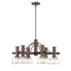 Carson 6-Light Satin Copper Bronze Chandelier with Clear Glass Shades by Designers Fountain 1 Carson 6-Light Satin Copper Bronze Chandelier with Clear Glass Shades by Designers Fountain -Designers Fountain Shop satin copper bronze designers fountain chandeliers 96586 scb 64 1000