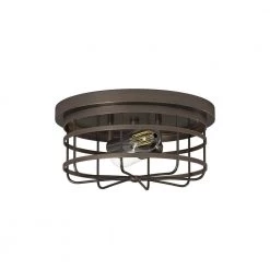 13 in. Anson 2-Light Satin Copper Bronze Interior Ceiling Light Flush Mount by Designers Fountain -Designers Fountain Shop satin copper bronze designers fountain flush mount lights 1264 scb fa 1000