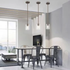 Liam 1-Light Satin Copper Bronze Mini-Pendant by Designers Fountain -Designers Fountain Shop satin copper bronze designers fountain pendant lights 93030 scb 40 1000