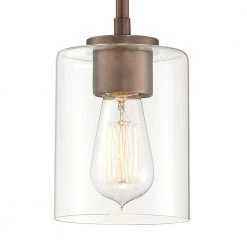 Liam 1-Light Satin Copper Bronze Mini-Pendant by Designers Fountain -Designers Fountain Shop satin copper bronze designers fountain pendant lights 93030 scb c3 1000