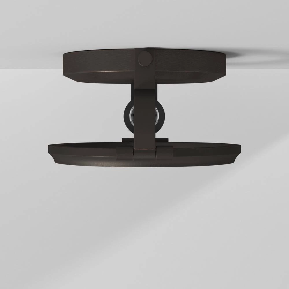 7 in. Eaton 1-Light Satin Copper Bronze Industrial Wall Mount Sconce Light with Clear Water Glass Shade by Designers Fountain 13 7 in. Eaton 1-Light Satin Copper Bronze Industrial Wall Mount Sconce Light with Clear Water Glass Shade by Designers Fountain - Image 11