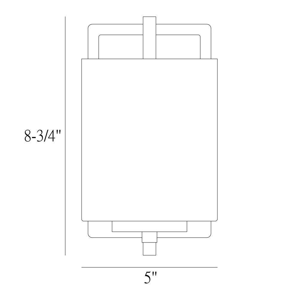 5 in. Liam 1-Light Satin Copper Bronze Transitional Wall Mount Sconce Light with Clear Glass Shade by Designers Fountain 7 5 in. Liam 1-Light Satin Copper Bronze Transitional Wall Mount Sconce Light with Clear Glass Shade by Designers Fountain - Image 5