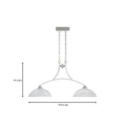 Tackwood 2-Light Satin Platinum Hanging Island Light by Designers Fountain -Designers Fountain Shop satin platinum designers fountain chandeliers 82938 sp 1d 1000