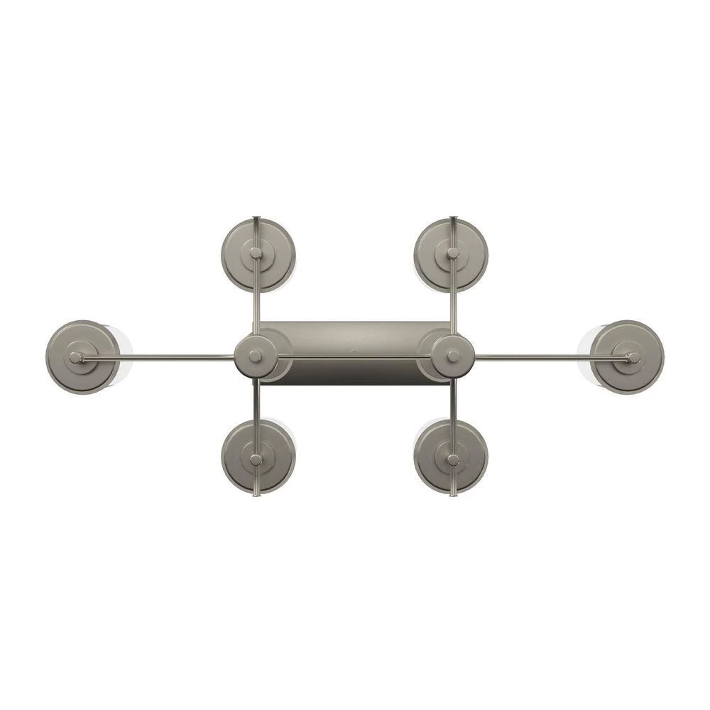 Harlowe 6-Light Satin Platinum Island Pendant by Designers Fountain 10 Harlowe 6-Light Satin Platinum Island Pendant by Designers Fountain - Image 8