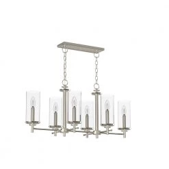 Harlowe 6-Light Satin Platinum Island Pendant by Designers Fountain 16 Harlowe 6-Light Satin Platinum Island Pendant by Designers Fountain -Designers Fountain Shop satin platinum designers fountain chandeliers 87286 sp fa 1000
