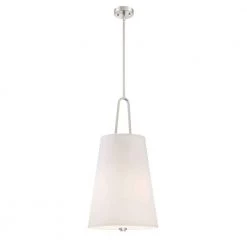 Studio 3-Light Satin Platinum Interior Foyer by Designers Fountain
