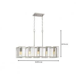 Pivot 5-Light Satin Platinum Interior Island Light by Designers Fountain -Designers Fountain Shop satin platinum designers fountain chandeliers 88838 sp 66 1000