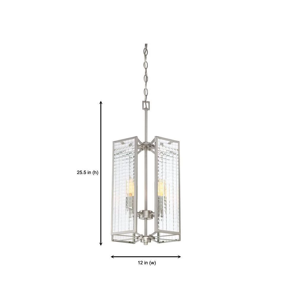 Pivot 4-Light Satin Platinum Interior Foyer by Designers Fountain 7 Pivot 4-Light Satin Platinum Interior Foyer by Designers Fountain - Image 5