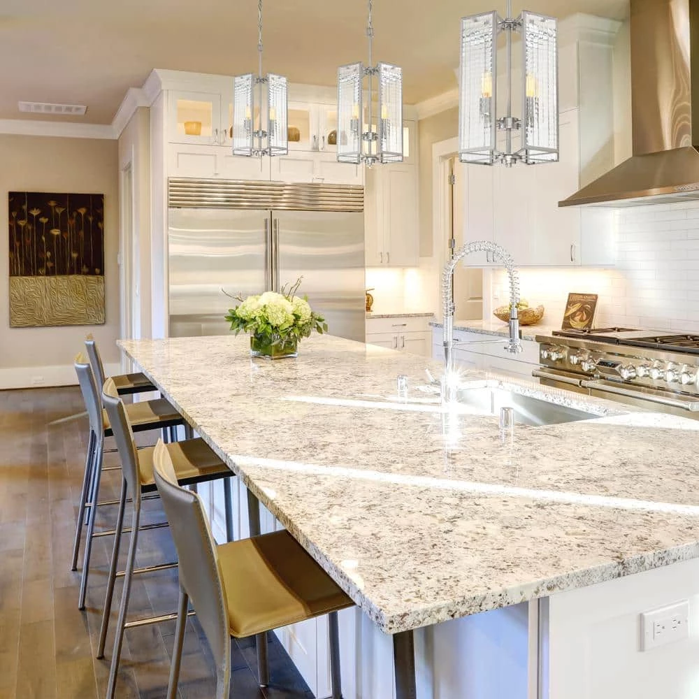 Pivot 4-Light Satin Platinum Interior Foyer by Designers Fountain 4 Pivot 4-Light Satin Platinum Interior Foyer by Designers Fountain - Image 2