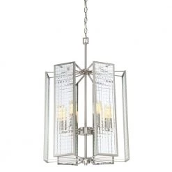 Pivot 6-Light Satin Platinum Interior Foyer by Designers Fountain