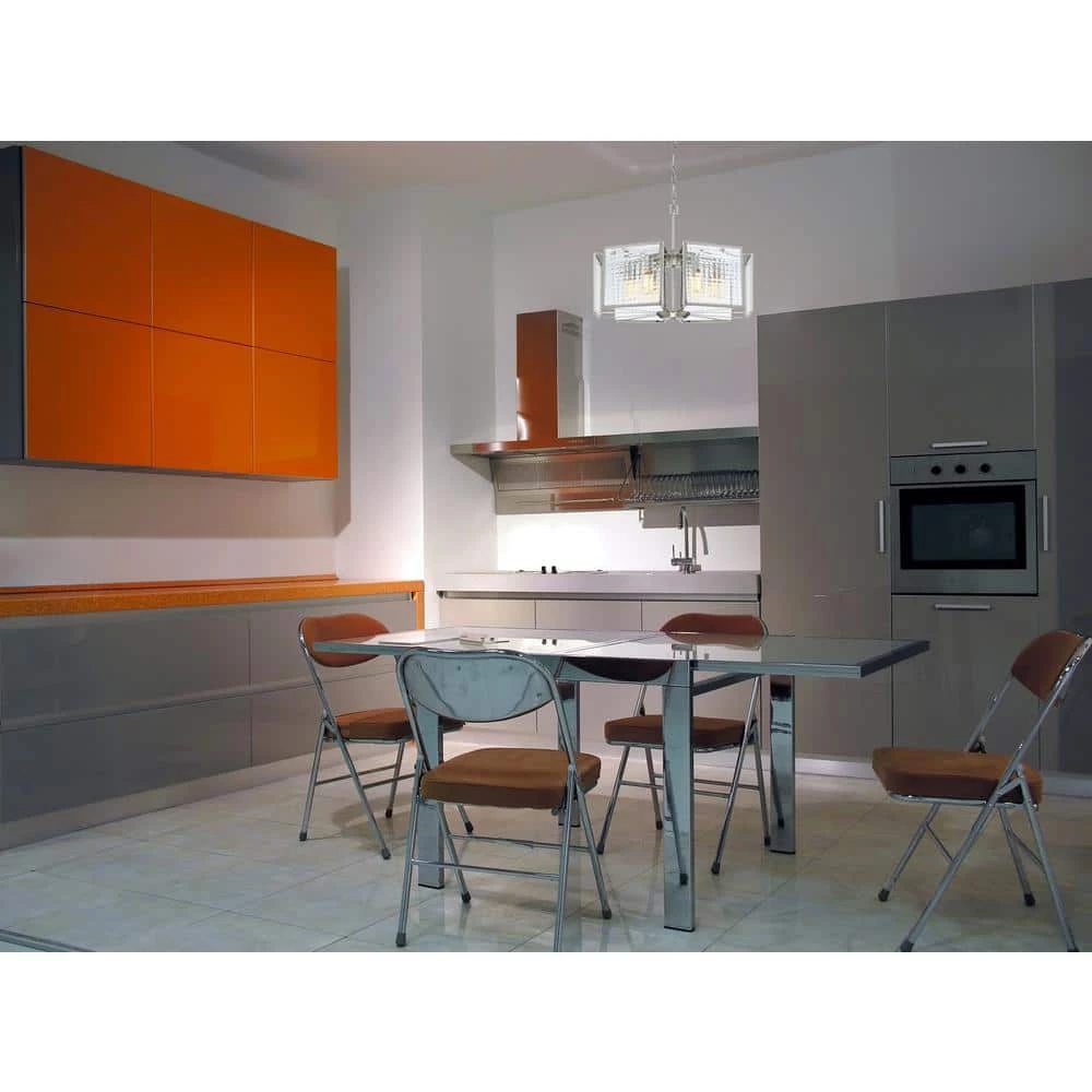 Pivot 6-Light Satin Platinum Interior Chandelier by Designers Fountain 4 Pivot 6-Light Satin Platinum Interior Chandelier by Designers Fountain - Image 2