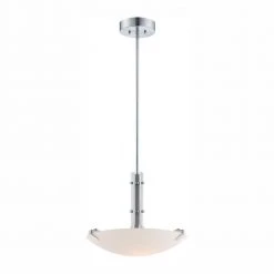 Archer Satin Platinum LED Inverted Pendant by Designers Fountain