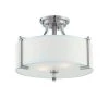 16 in. Axel 2-Light Satin Platinum Ceiling Light Semi Flush Mount by Designers Fountain -Designers Fountain Shop satin platinum designers fountain flush mount lights 86211 sp 64 1000