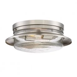 15 in. Dover 2-Light Satin Platinum Interior Ceiling Light Flush Mount by Designers Fountain