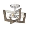 14 in. Westend 4-Light Satin Platinum Interior Ceiling Light Semi Flush Mount by Designers Fountain 2 14 in. Westend 4-Light Satin Platinum Interior Ceiling Light Semi Flush Mount by Designers Fountain -Designers Fountain Shop satin platinum designers fountain flush mount lights 93711 sp 64 1000