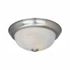 15.25 in. Lunar 3-Light Satin Platinum Fluorescent Ceiling Light Flush Mount by Designers Fountain -Designers Fountain Shop satin platinum designers fountain flush mount lights es1257l sp al 64 1000