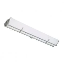 11.25 in. Aliotta 3-Light Satin Platinum Interior Fluorescent Ceiling Light Flush Mount by Designers Fountain