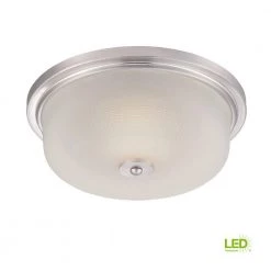 13in. Orono Satin Platinum Interior 2700K CCT LED Ceiling Light Flush Mount by Designers Fountain -Designers Fountain Shop satin platinum designers fountain flush mount lights led301m sp 1d 1000