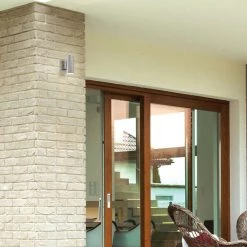 Barrow 7.5 in. Satin Platinum LED Outdoor Wall Lamp by Designers Fountain -Designers Fountain Shop satin platinum designers fountain outdoor sconces led33001c sp 40 1000