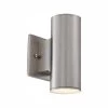 Barrow 7.5 in. Satin Platinum LED Outdoor Wall Lamp by Designers Fountain