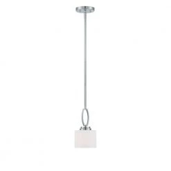 Axel 1-Light Satin Platina Mini Pendant by Designers Fountain