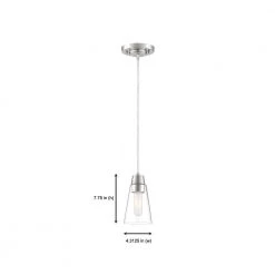 Echo Satin Platinum Mini Pendant by Designers Fountain -Designers Fountain Shop satin platinum designers fountain pendant lights 87830 sp 1d 1000