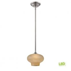 Eco-Gem Satin Platinum Interior LED Mini Pendant by Designers Fountain -Designers Fountain Shop satin platinum designers fountain pendant lights led6317 ts sp 1d 1000