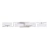 33.75 in. Meridian 4-Light Satin Platinum Retro Modern Bathroom Vanity Light with White Opal Glass Shades by Designers Fountain -Designers Fountain Shop satin platinum designers fountain vanity lighting 6714 sp 64 1000
