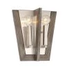 9.5 in. 2-Light Satin Platinum and Urban Slate Wood Wall Mount Sconce Light by Designers Fountain 2 9.5 in. 2-Light Satin Platinum and Urban Slate Wood Wall Mount Sconce Light by Designers Fountain -Designers Fountain Shop satin platinum designers fountain vanity lighting 93702 sp 64 1000