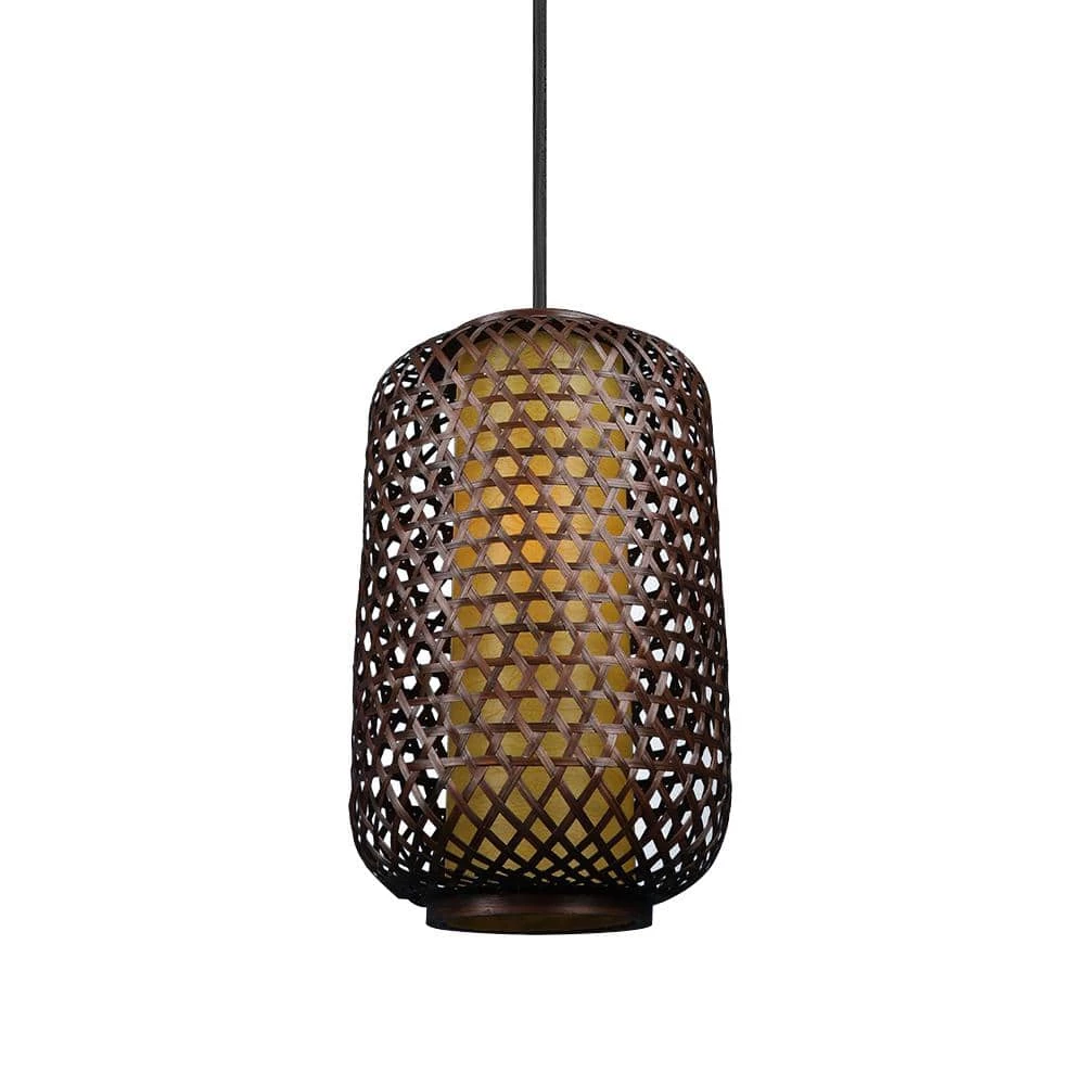 Bodhi 1-Light Stained Cane with Black Accents Hanging Pendant by Designers Fountain 7 Bodhi 1-Light Stained Cane with Black Accents Hanging Pendant by Designers Fountain - Image 5