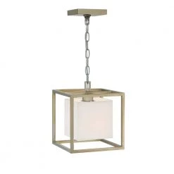 Chloie 9 in. 1-Light Sterling Gold Mini Pendant by Designers Fountain -Designers Fountain Shop sterling gold designers fountain chandeliers 94130 sg 1f 1000
