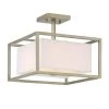 13 in. Chloie 2-Light Sterling Gold Ceiling Light Semi Flush Mount by Designers Fountain -Designers Fountain Shop sterling gold designers fountain flush mount lights 94111 sg 64 1000