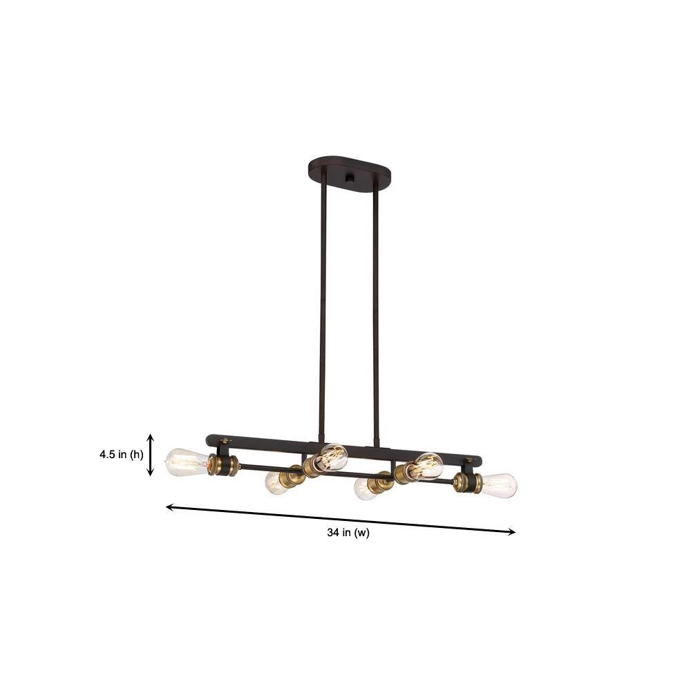 Miles 6-Light Vintage Bronze Interior Chandelier by Designers Fountain 7 Miles 6-Light Vintage Bronze Interior Chandelier by Designers Fountain - Image 5