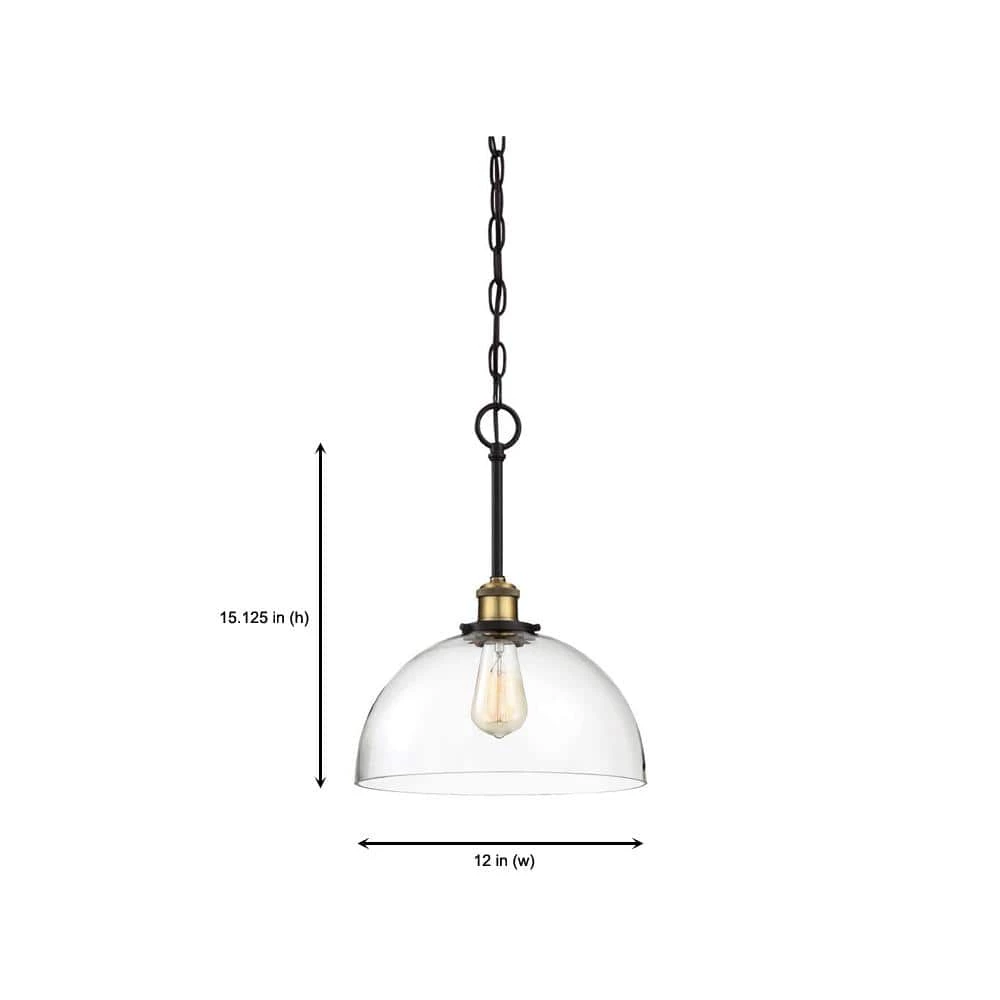 Bryson 1-Light Vintage Bronze Mid-Century Pendant by Designers Fountain 6 Bryson 1-Light Vintage Bronze Mid-Century Pendant by Designers Fountain - Image 4