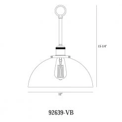 Bryson 1-Light Vintage Bronze Mid-Century Pendant by Designers Fountain 10 Bryson 1-Light Vintage Bronze Mid-Century Pendant by Designers Fountain -Designers Fountain Shop vintage bronze designers fountain chandeliers 92639 vb a0 1000